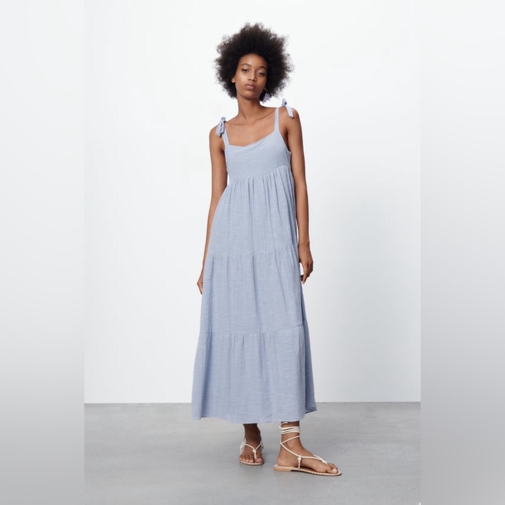 Zara Maxi Dress Light Blue